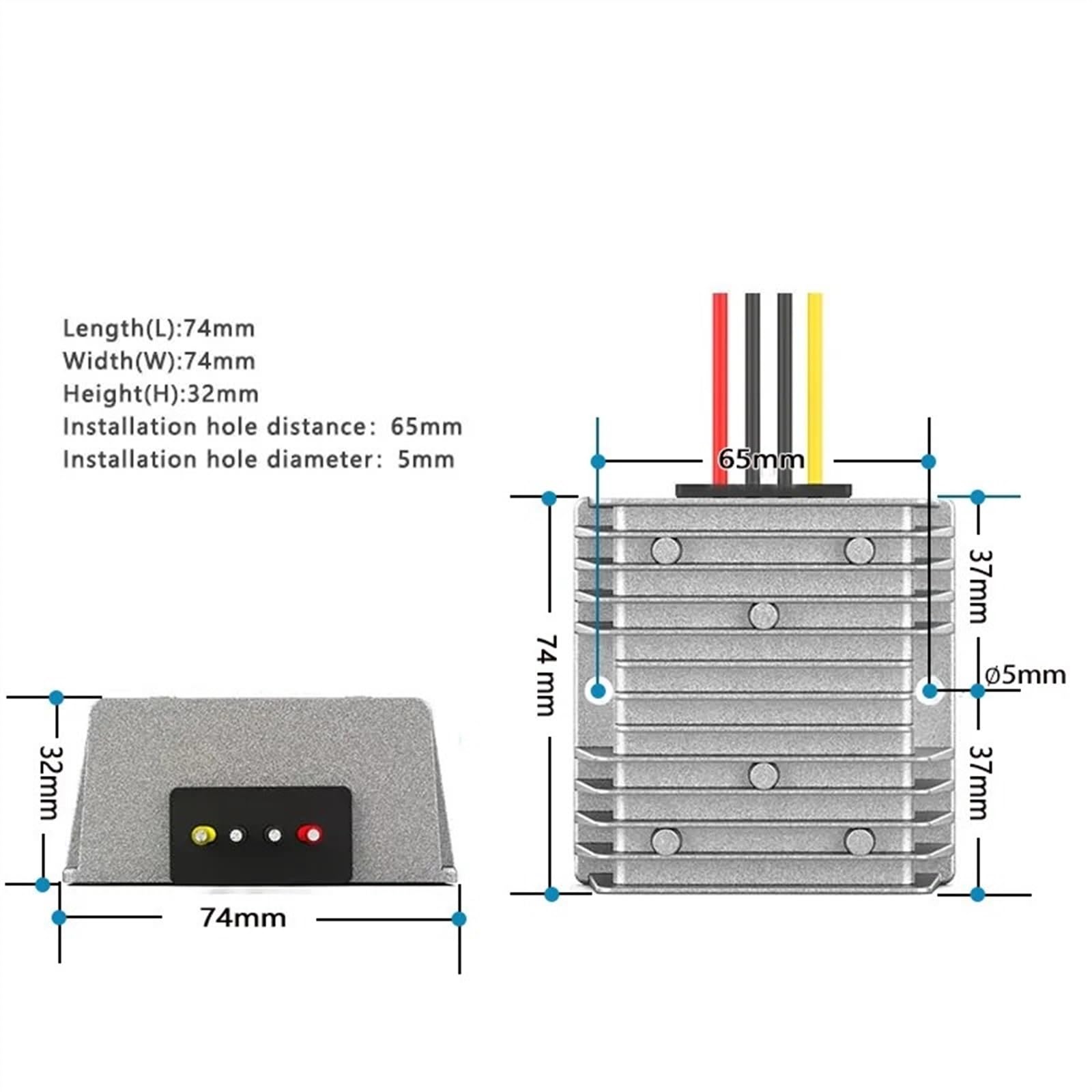 9–35 V bis 13,8 V 12,6 V 14,5 V 5 A-25 A 12 V Lithium-Batterie-Ladegerät Dual-Akku-System Boost Step-Down-Blei-Säure-Batterie-Ladegerät (Ausgang 12 A, 10 VTO32 V _ 13,8 V)