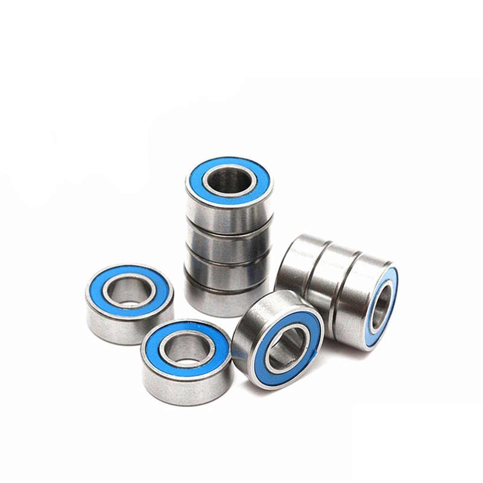 10 Uds ABEC-5 MR105-2RS MR105 2RS RS MR105RS 5x10x4mm rodamientos rígidos de Bolas en Miniatura sellados Goma Azul(MR105-2RS-ABEC-5)