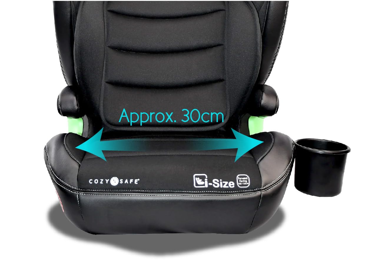 Cozy N Safe Augusta i-Size kinderzitje, autokinderzitje, kinderzitverhoging, 100-150 cm, groep 2/3 (15-36 kg/4-12 jaar), ISOFix, verstelbaar kinderzitje ECE R129, zijbescherming