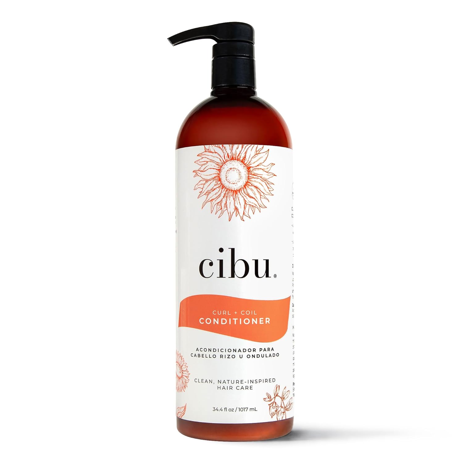 CIBU Curl + Coil Champú y acondicionador limpia, hidrata, revitaliza, desenreda y conserva el rizo natural + bobina para un cabello suave y
