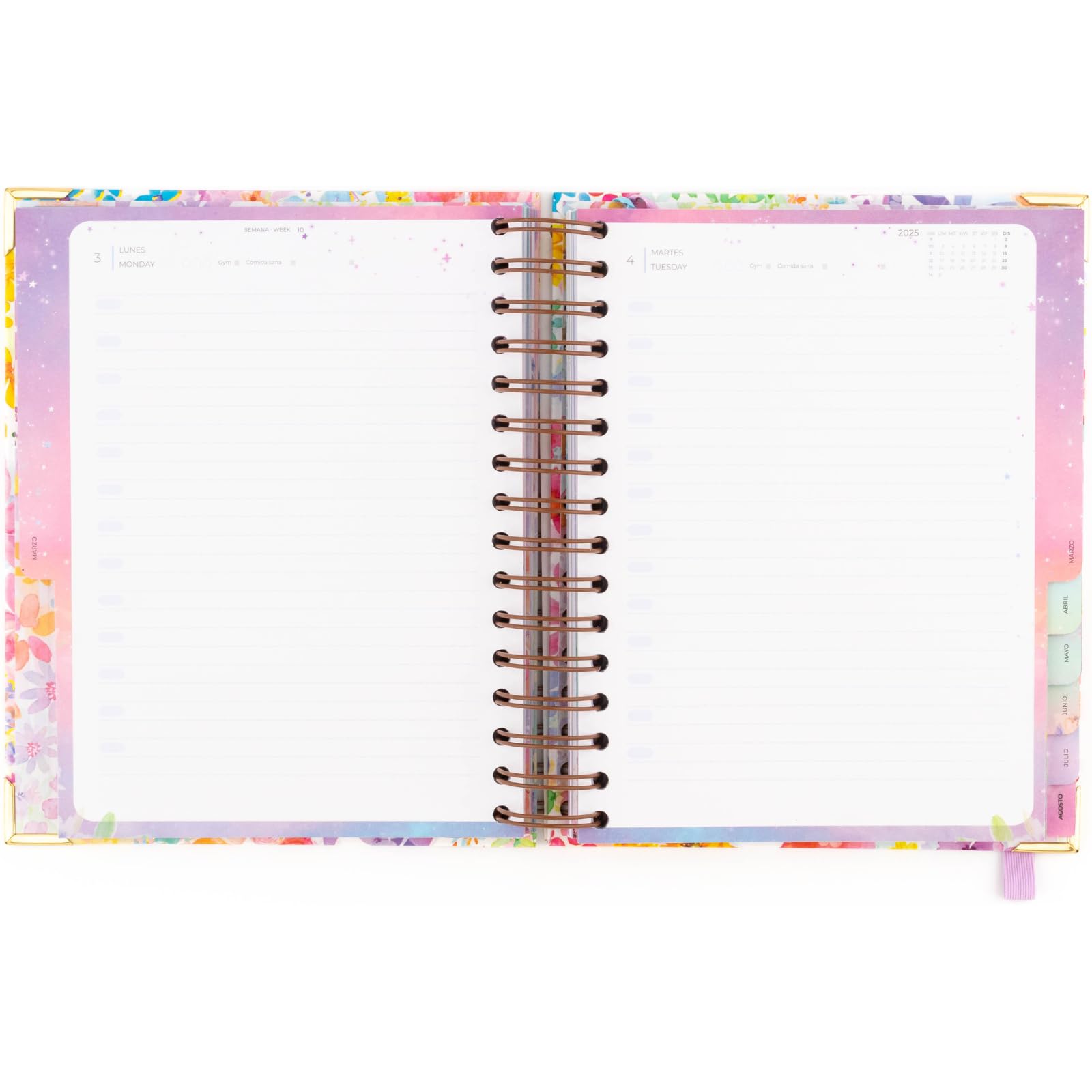 Takenote 2024 Diary 2025, Day Per Page, A5 Size (16.5 x 20.5 cm), Index with Each Month, Wire'o Ring Binding - Image 2