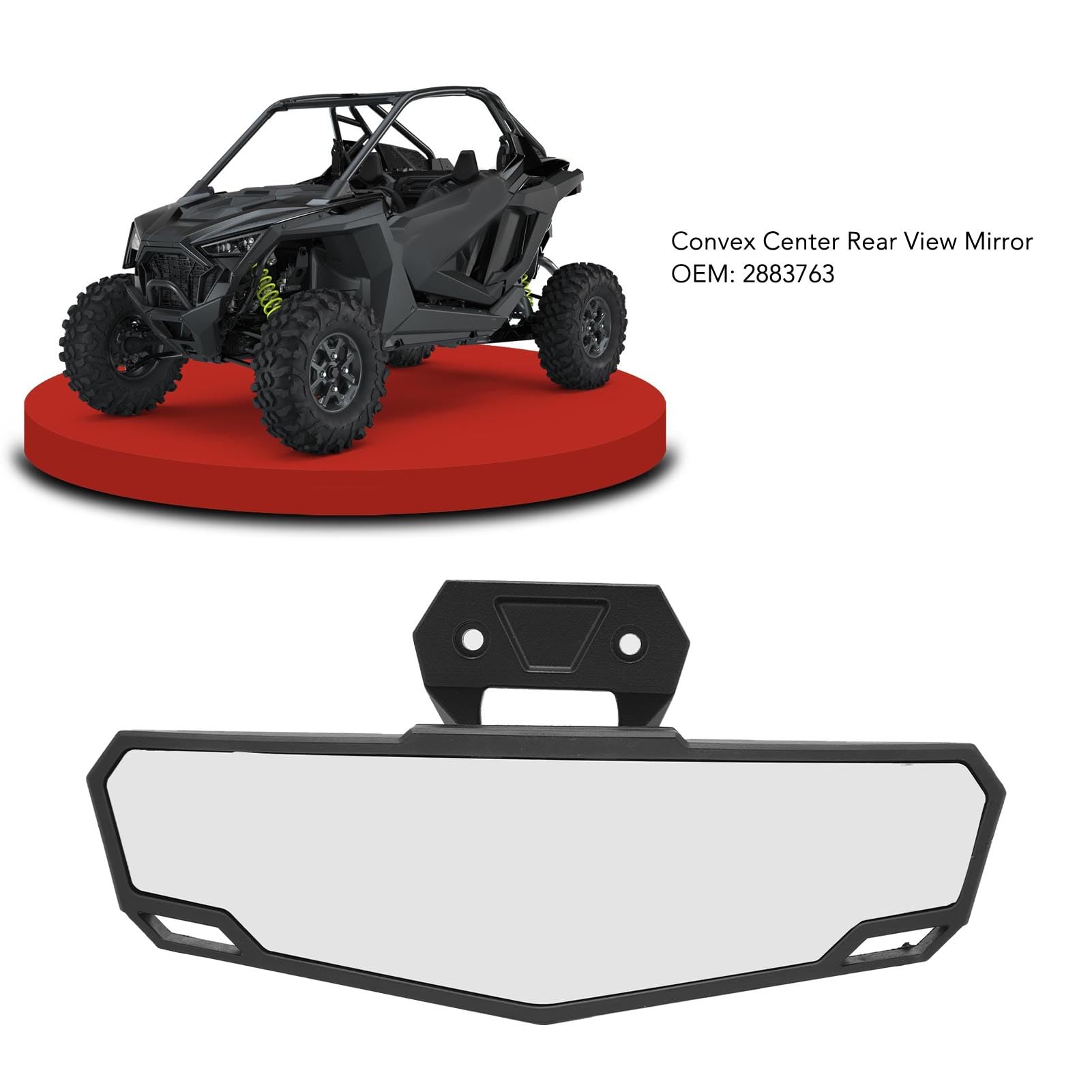 UTV Rückspiegel Mittel - Weitwinkel Konvexspiegel Für Polaris RZR PRO XP