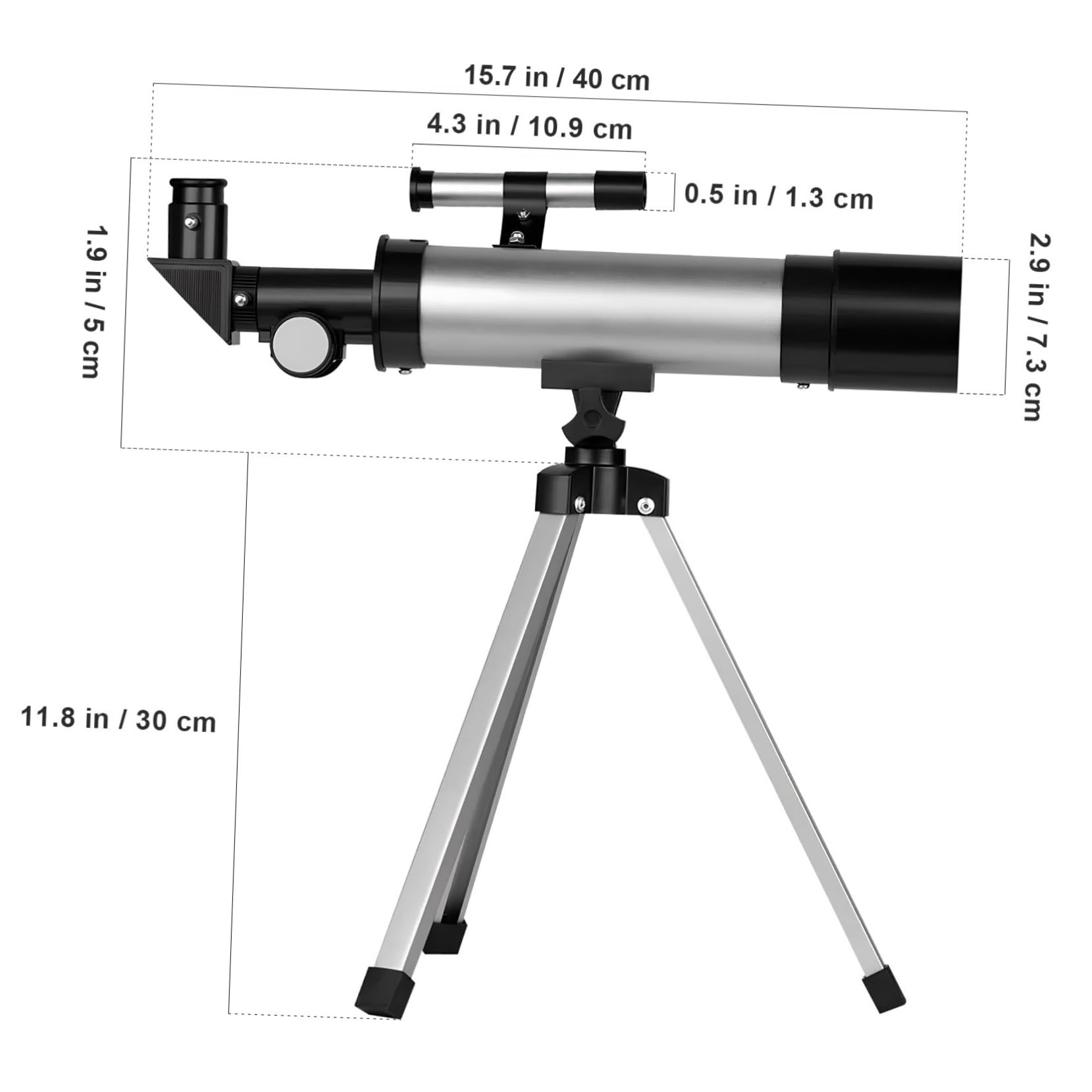 Telescopio Astronomico Rifrattore Con Treppiede Regolabile Per Osservare Stelle E Pianeti Per Principianti E Ragazzo Ragazza