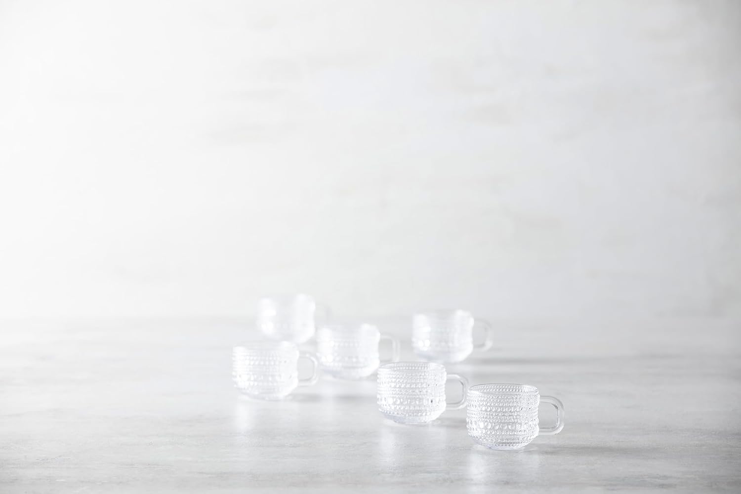 Fortessa Jupiter Glass, 3 Ounce Espresso Cup (Set of 6), Clear