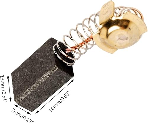 Vista 15 de Cepillo de carbono Genérico Motor Eléctrico Herramienta Eléctrica Parte Cepillos de Carbono 0.669 in x 0.236 in x 0.236 in - 20pcs