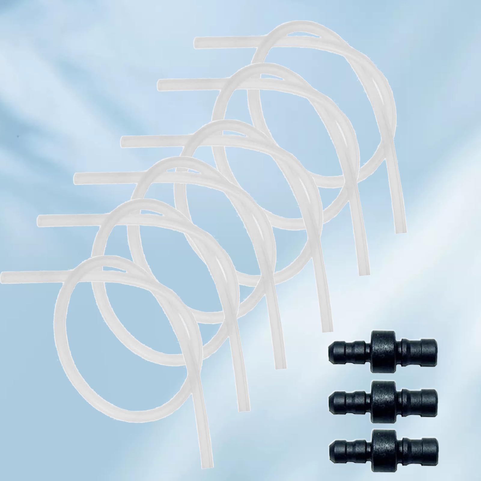 Tubo de leche para café – Kit de 6 piezas de tubos espumadores para máquina de café y 3 conectores, máquinas electrodomésticos cocina para casa, oficina, bar – para casa, hotel, bar, cafetería