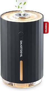 SmartDevil Mini Humidificateur d'air Bebe(Pas de Batterie), Portable Humidificateur d’Air Maison, USB Humidificateur d’Air Chambre Silencieux pour Bureau, Arrêt Automatique (280 ML) - 2 Filtres