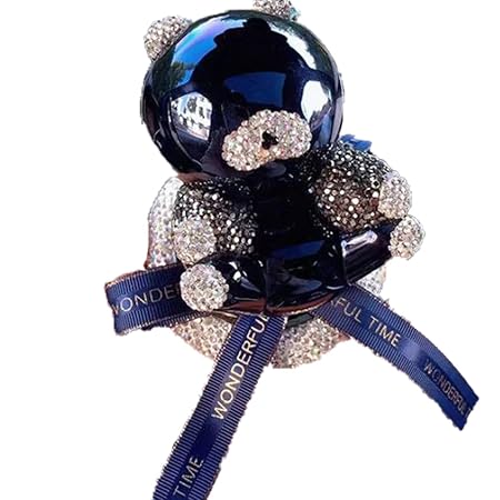 NYTRYD Car Accessories Car Air Diffuser Bling Crystal Bear Design for Car Interior Decoration (BLUE)