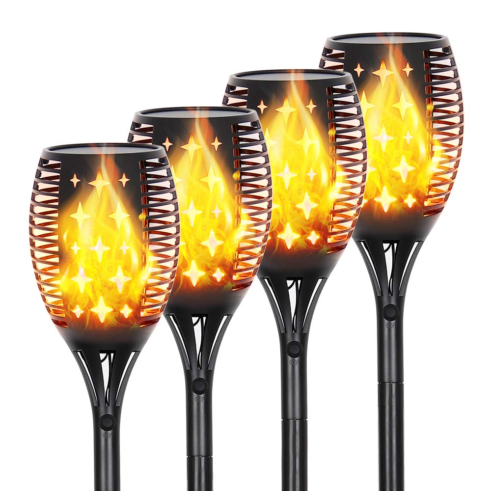 Buy CASAVIDA Solor Outdoor Lights 4 Pack, Solar Torch Light with
