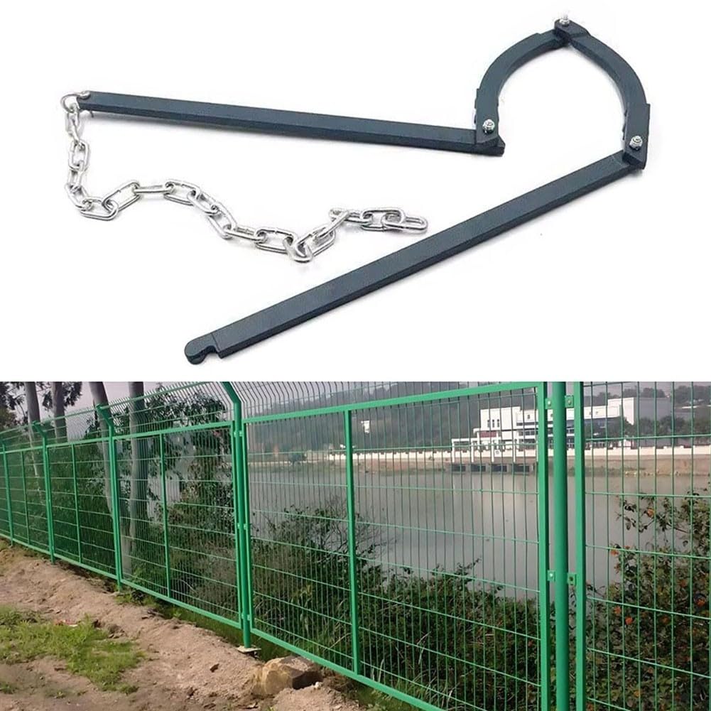 Fijador de valla de hierro de 490 mm con tecnología antioxidante para reparaciones de jardín al aire libre, compatible con malla de alambre eléctrico de alambre de púas y herramientas de mantenimiento