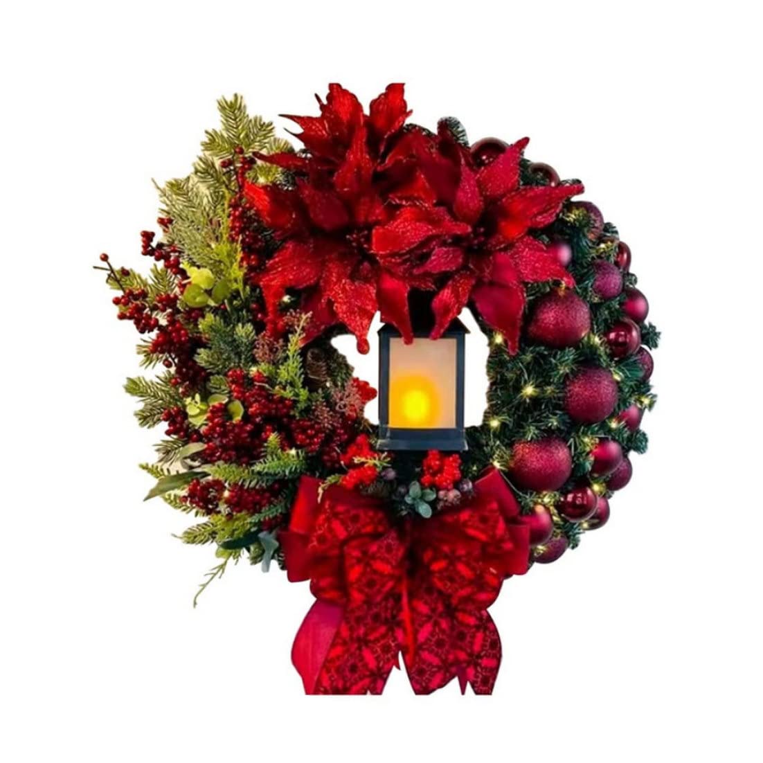 Couronne de Jésus chrétien illuminée pour partager la magie de Noël