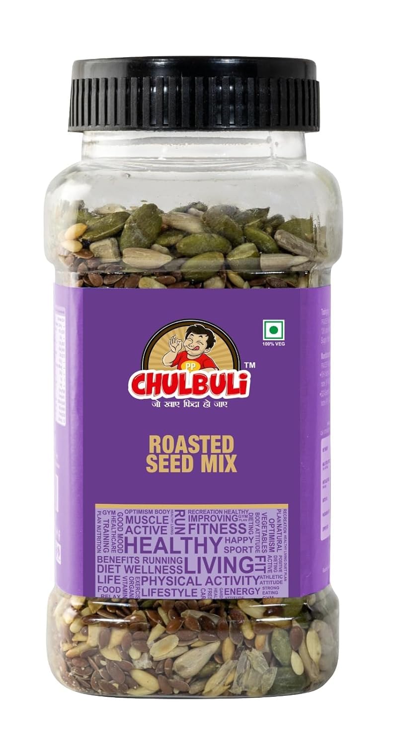 PP Chulbuli Super Seeds Pack (3 x 200g) – Pumpkin Seeds, Roasted Seed Mix & Treasure Mix – Healthy Snack Combo 1