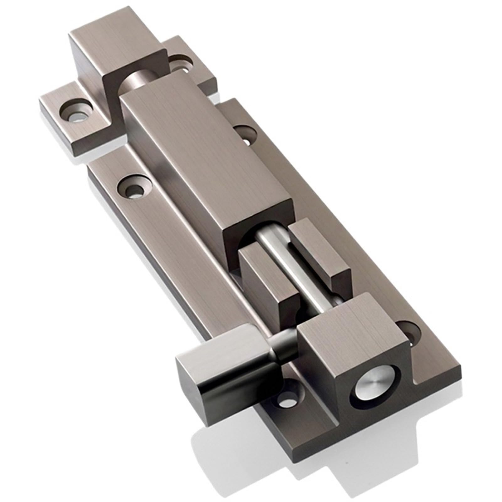 Verrou Porte Exterieur 1Pcs Safety Guard Latch Slide Lock Door Drawer Barrel Bolt 2Inch/3Inch Silver Thick Aluminum Alloy Open With Screw(3 inch)