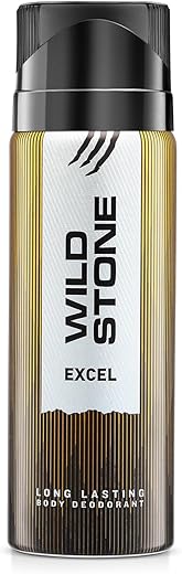 Wild Stone Excel Deodorant for Men, 200ml | Best Deo for Office | A Long-Lasting Body Spray for Men | Excel Body Spray with Woody Fragrance