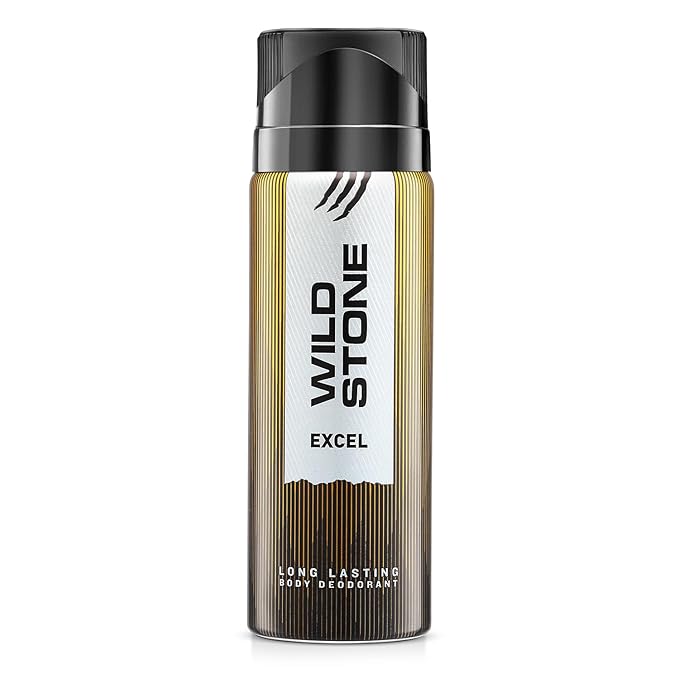 Wild Stone Excel Deodorant for Men, 200ml | Best Deo for Office | A Long-Lasting Body Spray for Men | Excel Body Spray with Woody Fragrance