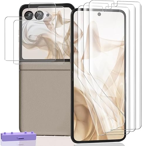 Miniatura 43 de Paquete de 3+2 protectores de pantalla para Samsung Galaxy S25 Ultra Flexible TPU Film (no vidrio) con protector de lente de cámara de vidrio