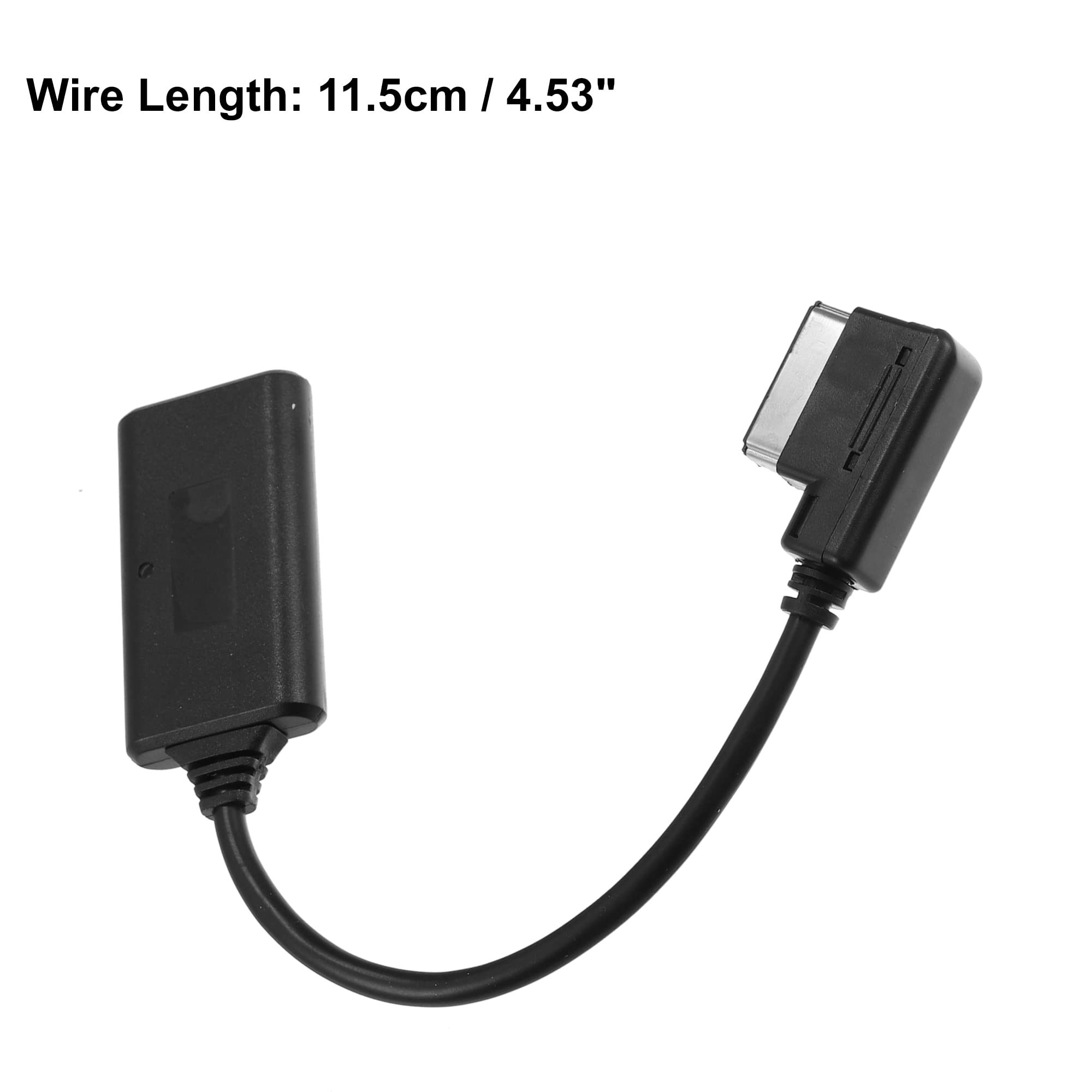 QUARKZMAN Adattatore Bluetooth Auto Wireless AUX Cavo Interfaccia Audio Musicale Adattatore per Audi Q5 A5 A7 R7 S5 Q7 A6L A8L A4L AMI MMI 2010-2024 ABS Nero Sostituire