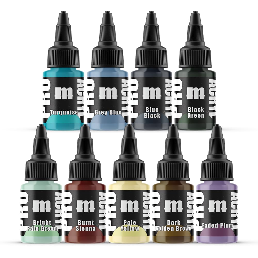 PRO Acryl 22ml Acrylic Paint Set - Miniature Paint for Wargames - Non Toxic Acrylic Paint Compatible with Both Brush and Airbrush Painting Techniques - Expansion Set 3