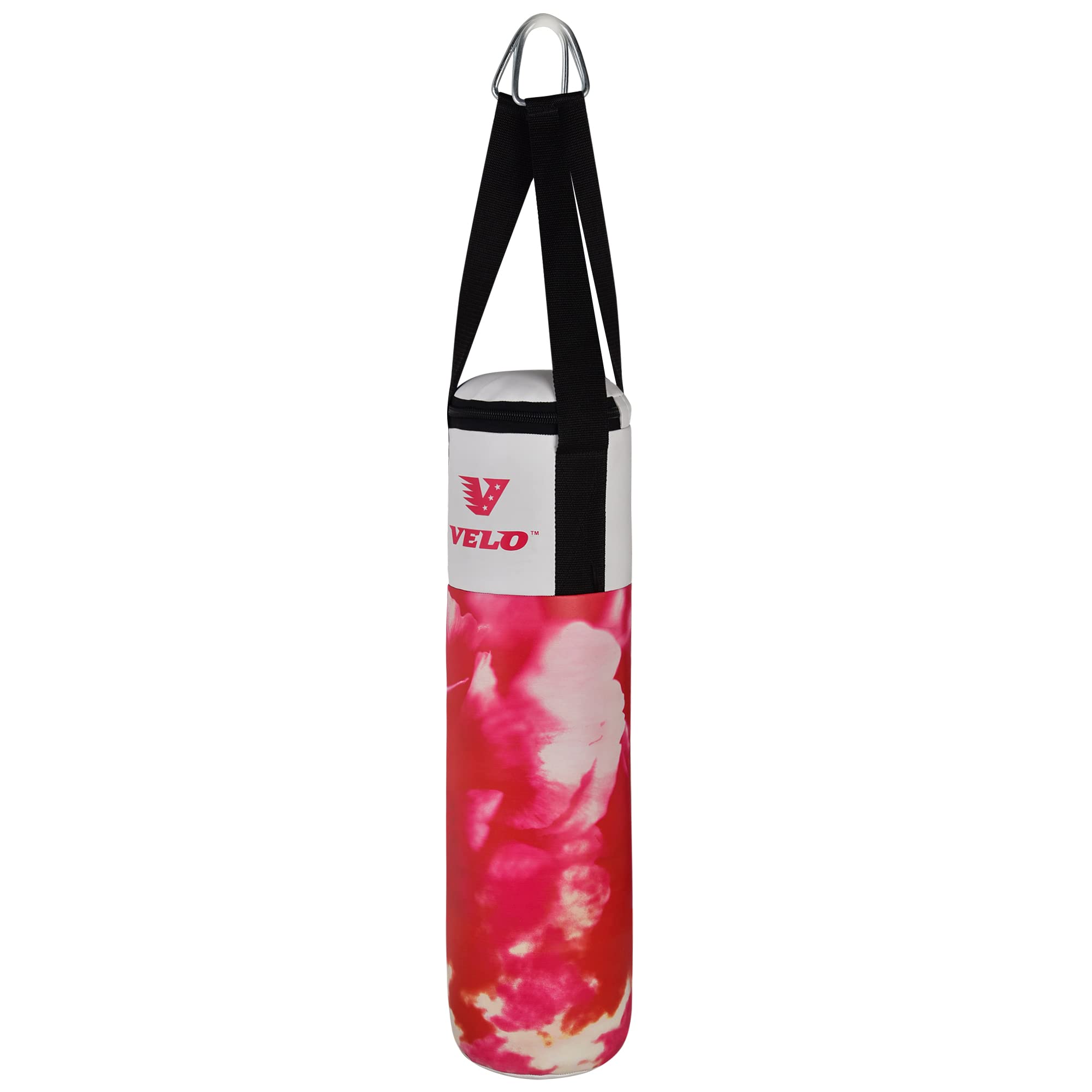 VELO – Kids punching bags, hanging punching bags, Ceiling hook 2Ft height bag. (Pink)