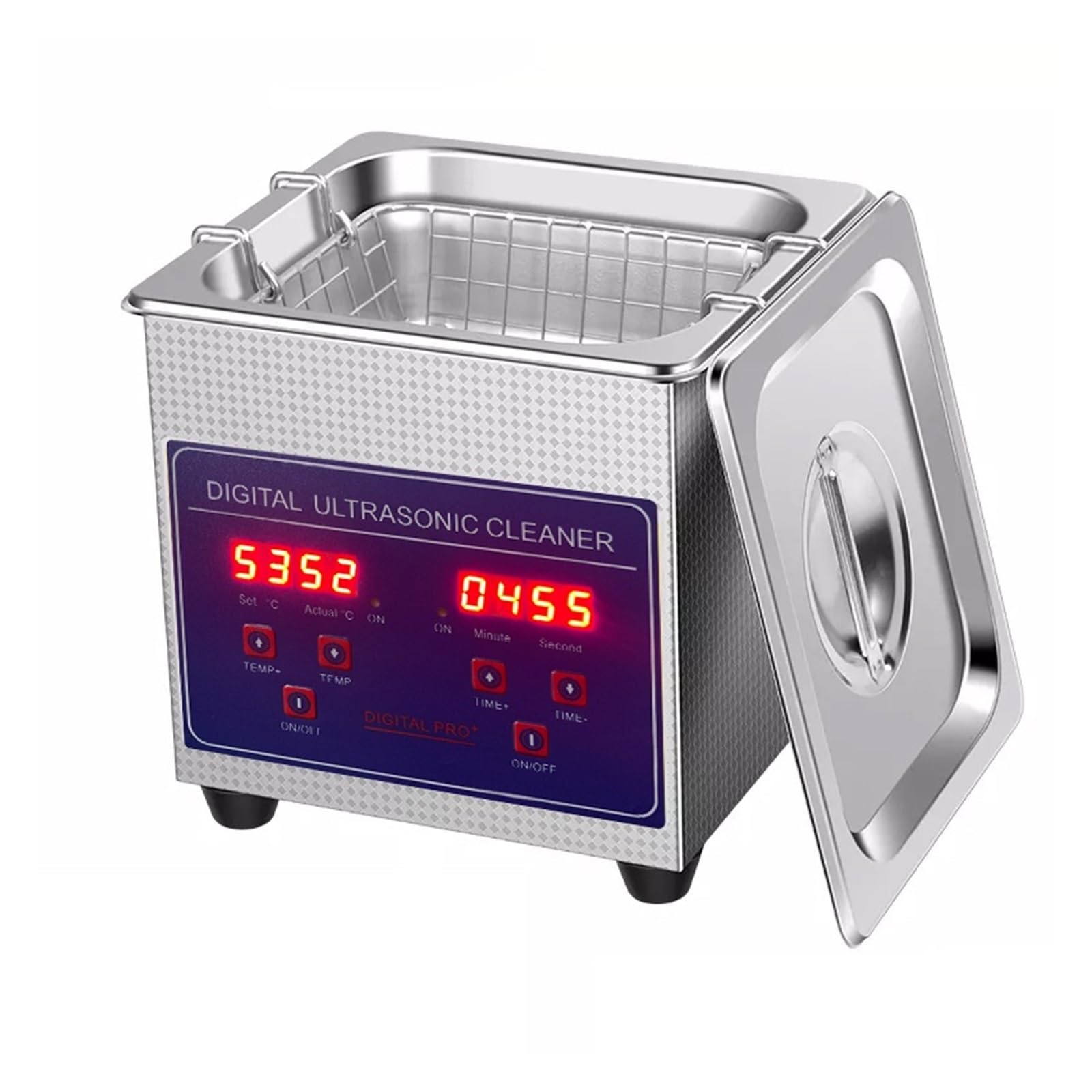 1.3L Pojemność Ultradźwiękowa Maszyna Czyszcząca Odtłuszczanie Części Sprzętu Cleaner Bath Timer Maszyna Do Czyszczenia Pudeł Ze Stali Nierdzewnej