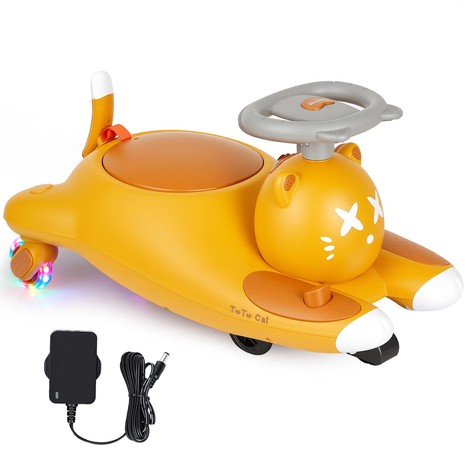Voiture Électrique Enfants, 2 en 1 Voiture électrique Enfant, Anti-Bascule,12V Batterie, 2 Vitesses, Bluetooth, Roues Clignotantes, Chargeur USB, Ergonomique, Cadeau Enfants à Partir De 3 Ans, 68 kg.