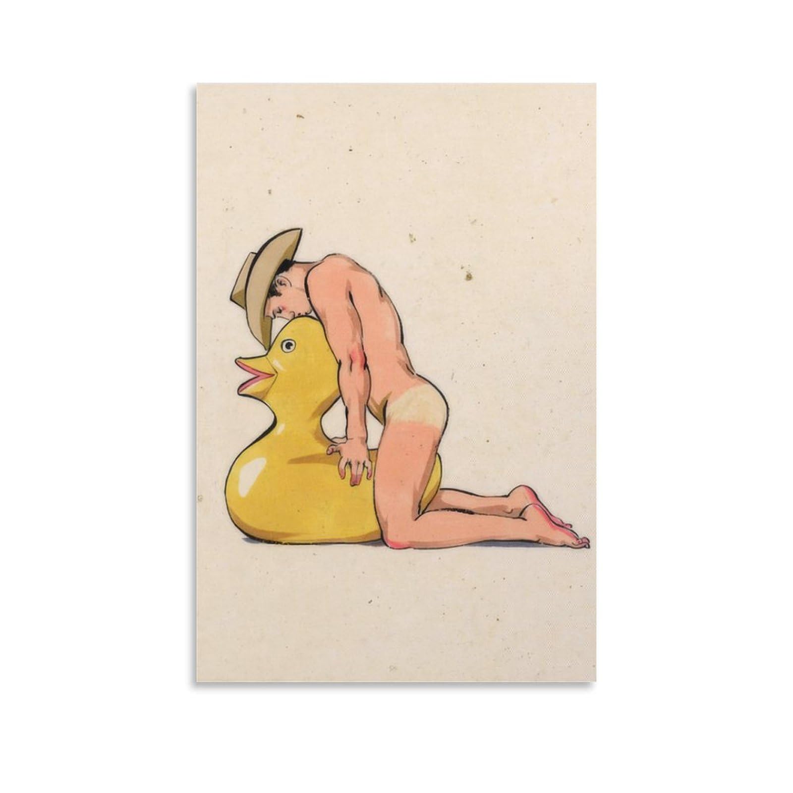 Rubber Duck Gay Art Poster,Queer,Lgbtq Decorative Painting Canvas Wall Art Living Room Decor Posters 08x12inch(20x30cm)