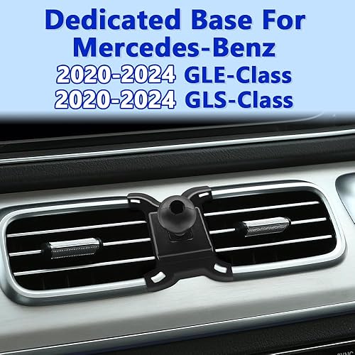Miniatura 2 de TTMIC Car Phone Mount for 2020-2024 Mercedes Benz GLE Class and 2020-2024 GLS Class Thick Case Friendly Military-Grade Protection Carbon Fiber Phone