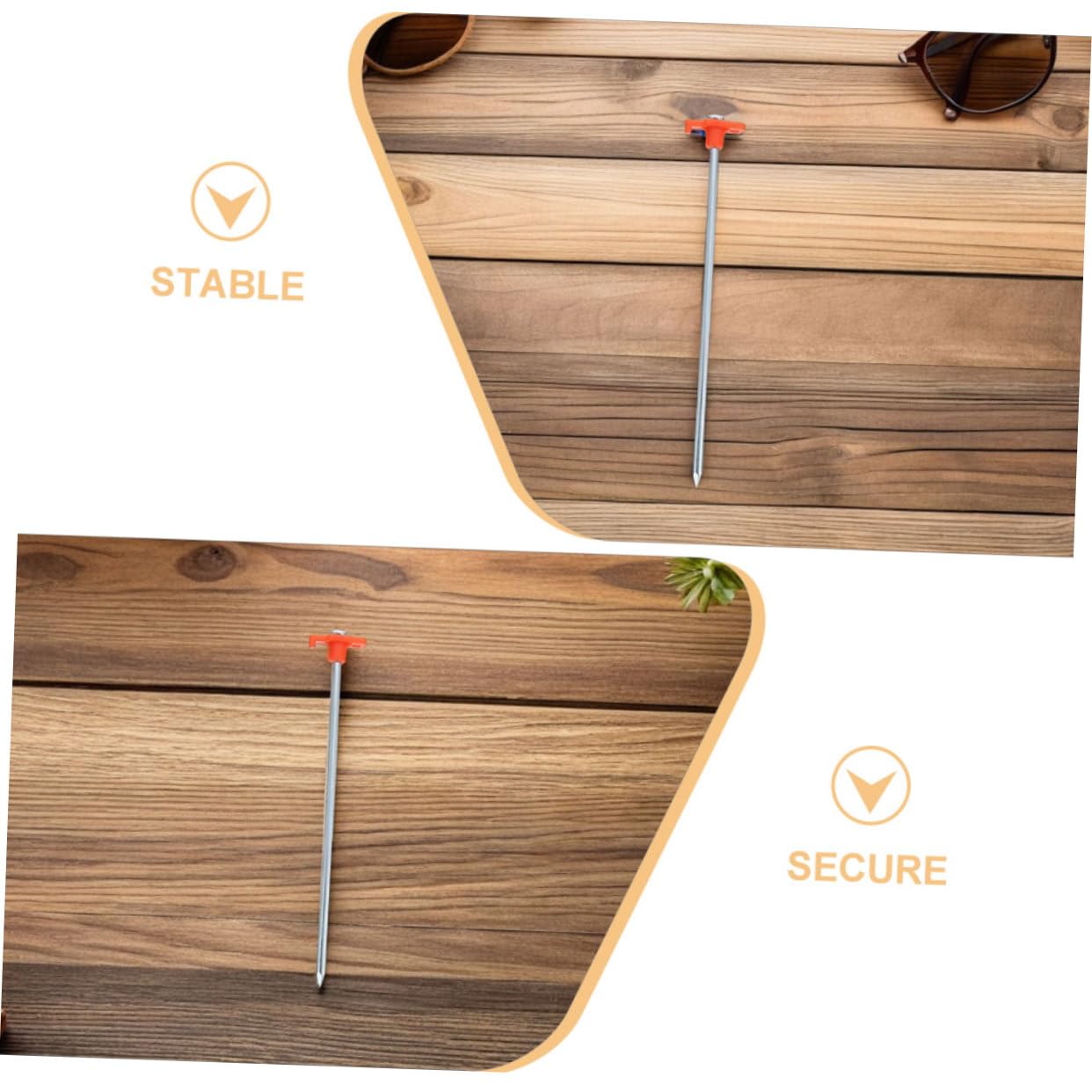 Anneome 12 Piezas Piquetas de Acero para Tienda Camping Resistente Viento para Duros y Arena para Playa y Excursiones al Aire