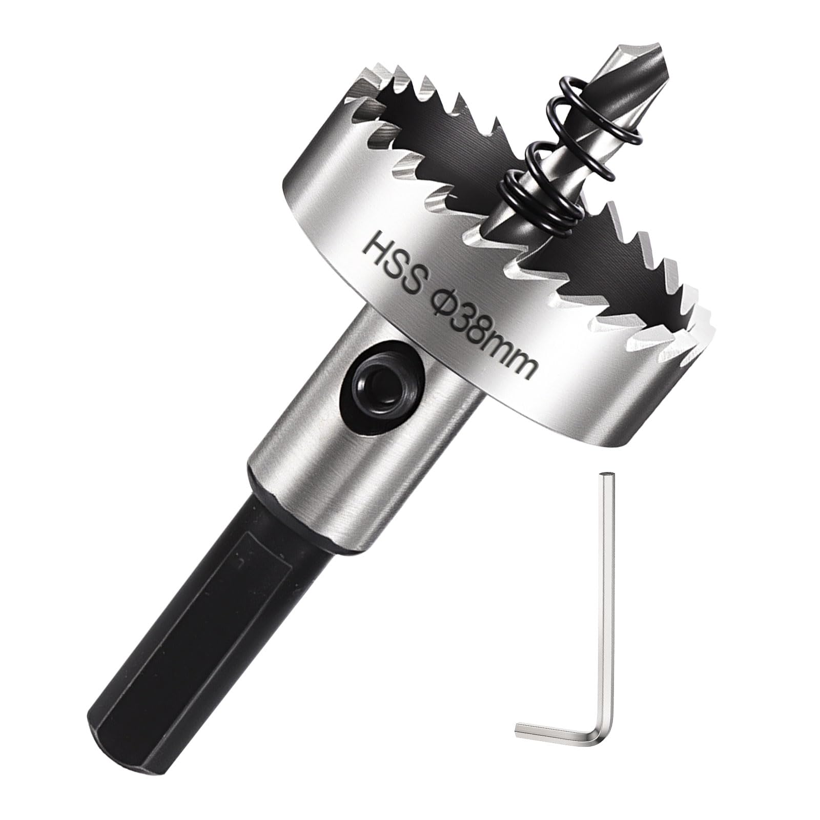 DTGN 1-1/2" Hole Saw M2 High Speed Steel - 38mm Hole Cutter - Good for Thin Stainless Steel/Alloy/Aluminium/Brass/Copper - Silver โ image 1