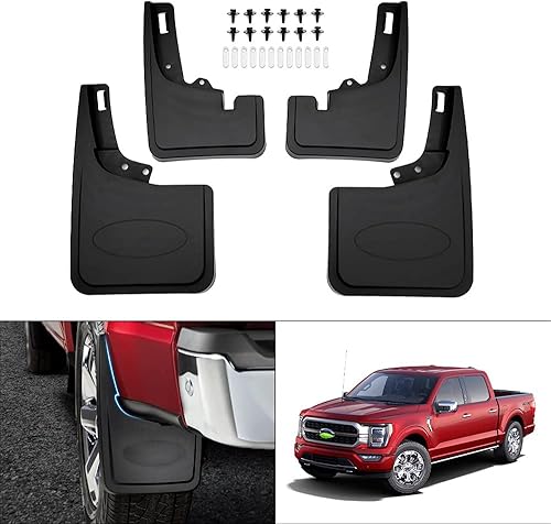 Miniatura 2 de Autorder Protectores contra salpicaduras para Ford F-150 F150 2021 2022 2022 2023 2024, accesorios guardabarros delantero y trasero, juego de 4
