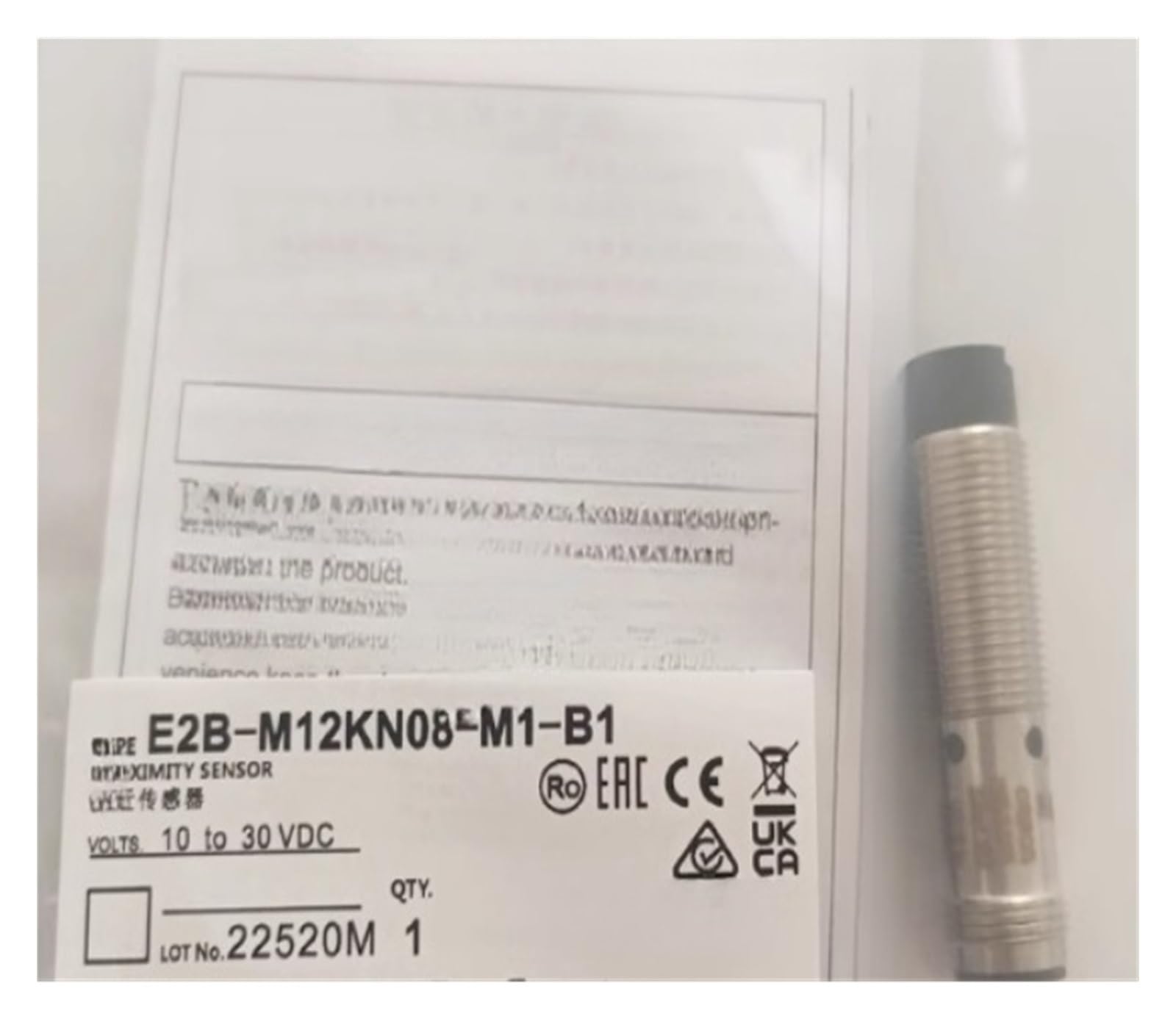 NACODLUL 4PCS proximity switch E2B-M12KN08-M1-B1(E2B-M12KN08-M1-B1)
