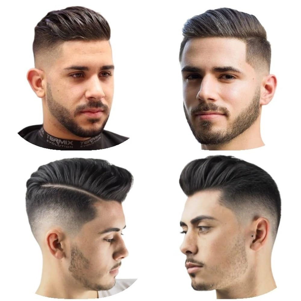 Tupet z prawdziwych włosów dla mężczyzn i mężczyzn, peruka z ludzkich włosów, 130 Density Natural Hairline Mono Base Man Hairpiece Replacement System Unit Wigs, męski tupet, ciemnobrązowy