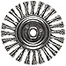 Weiler 08806 Roughneck Jr. 5" Root Pass Weld Cleaning Brush, .020 Stainless Steel Wire, 5/8"-11 Unc Nut, Made in the USA (Pack of 5)