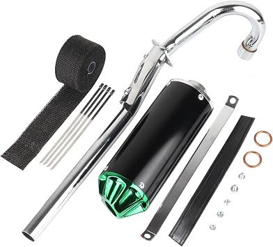 28mm Exhaust Muffler Assembly with Heat Wrap For CRF50 CRF70 XR50 70cc 110cc 125cc Taotao DB10 DB14 Baja Xpro Apollo Roketa SSR TTR SDG Coolster Pit Dirt Bike Parts Green