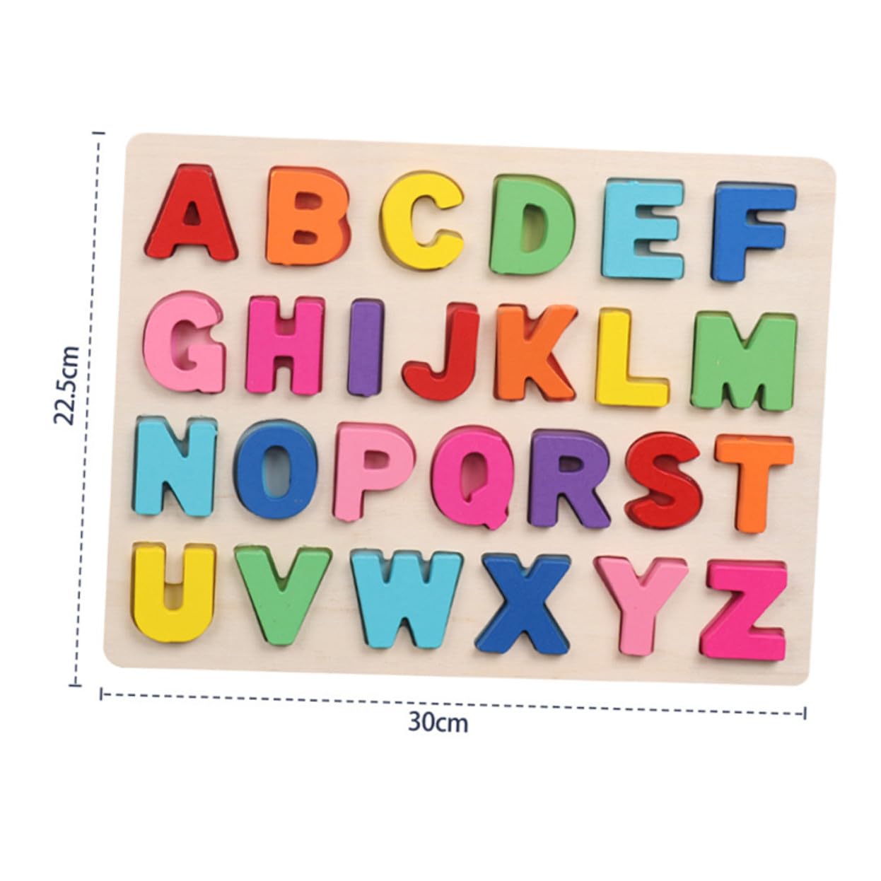 SUPVOX Puzzle in Legno per Ragazzo Ragazza Numeri e Segni Matematici Alfabeto Colorato Strumenti Didattici per Contare Addizionare e Sottrarre Sviluppo Cognitivo