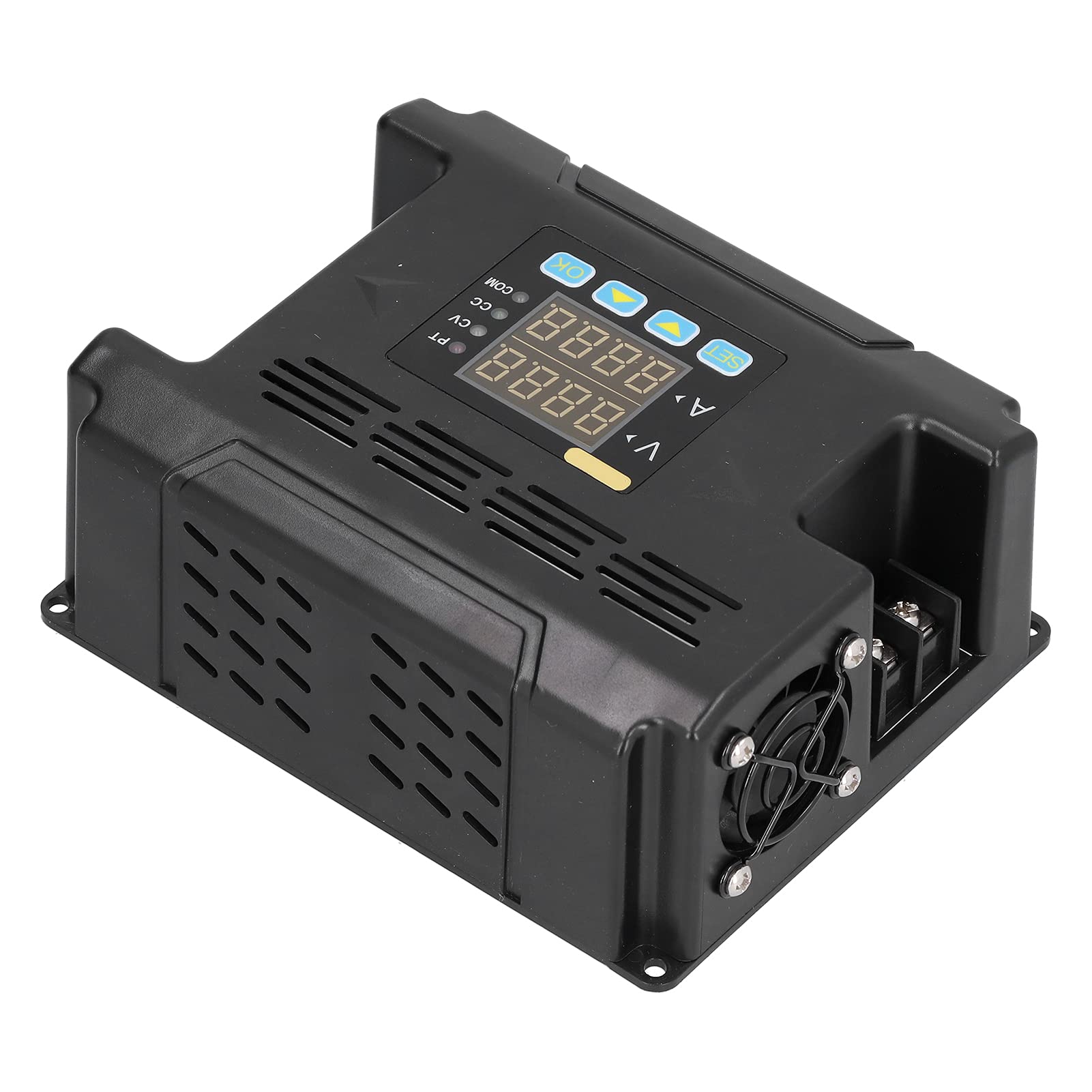 Ejoyous Fuente de Alimentación CC Pantalla Digital ABS Fuente de Alimentación Regulada Conmutada Entrada de 10 A 75 V 0,01 A 60 V Control Programable de 0 A 16 A para Laboratorios de Reparación de
