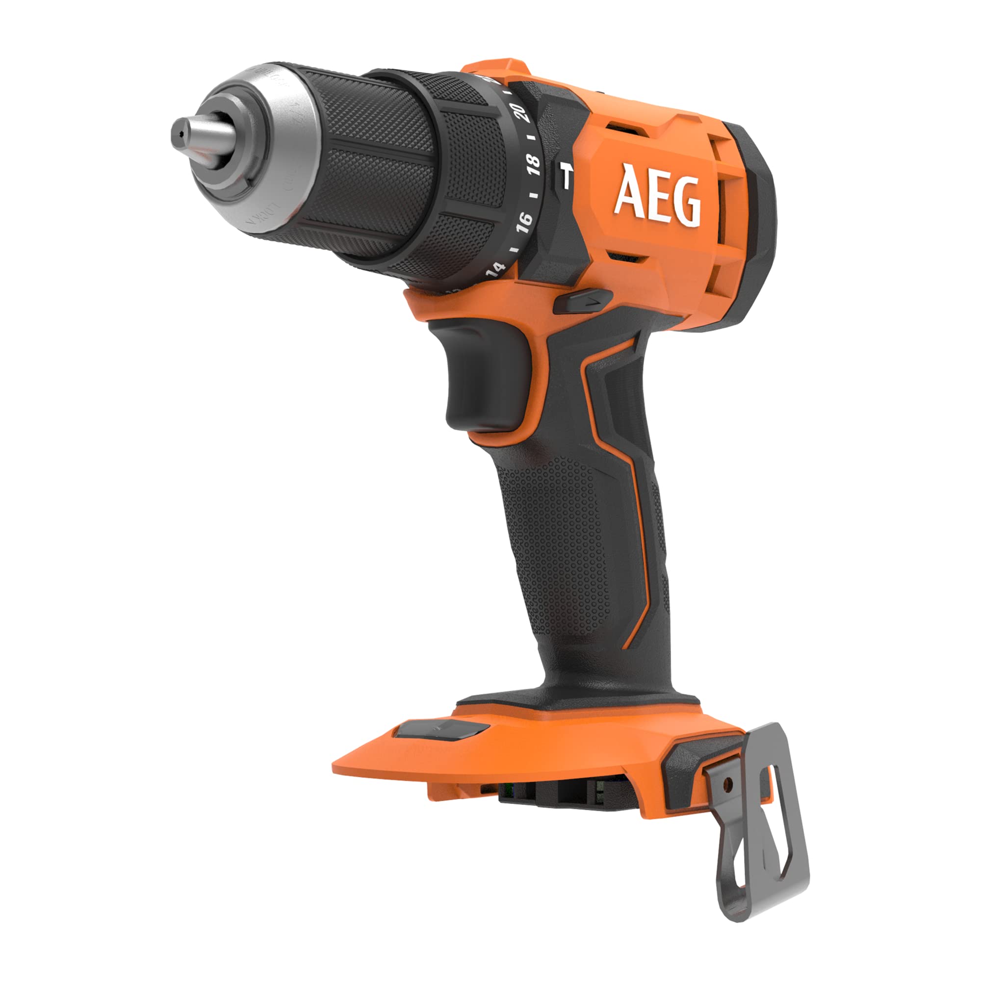 AEG BSB18G4-402C Trapano a Percussione Spazzolato, 2 batterie da 4.0Ah, 60 Nm di Coppia, Cambio a 2 Velocità, 500 Giri per min e 0-1800 Giri per min, Frizione a 24 regolazioni