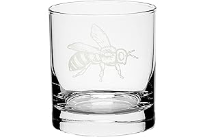 Honey Bee Etched Glass: Unleash Nature's Elegance in your Home