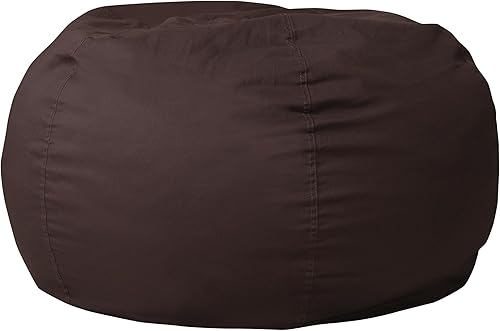 Miniatura 212 de Flash Furniture Puf de gran tamaño para niños y adultos, juego de 1, sherpa natural Negro -,Negro Peludo,Blush Peludo,Marrón,Camouflaje,Azul