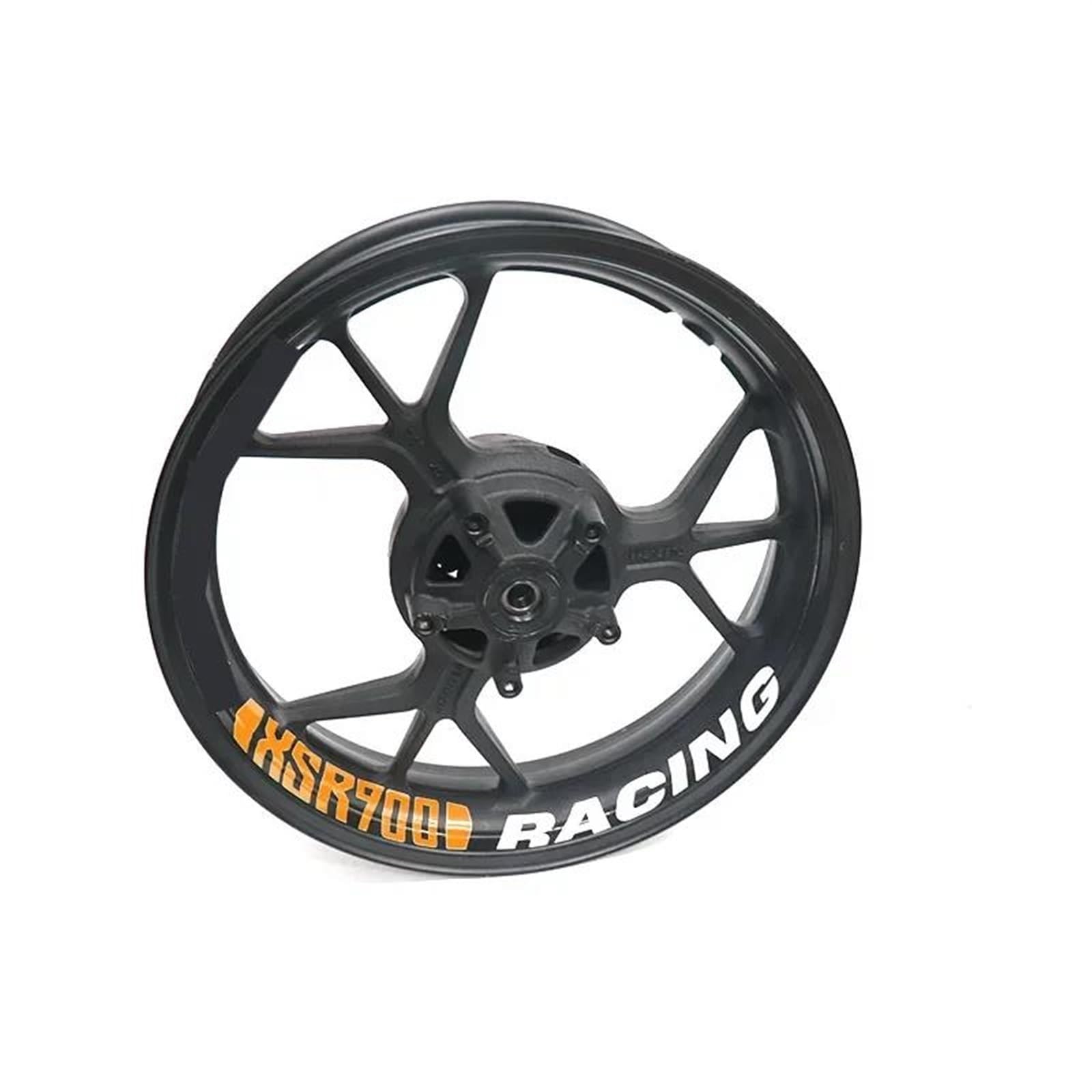 Stickers Motorcycle Accessories Wheel Stickers Reflective Decals Rims for Yamaha XSR900 Xsr900(Style 13)