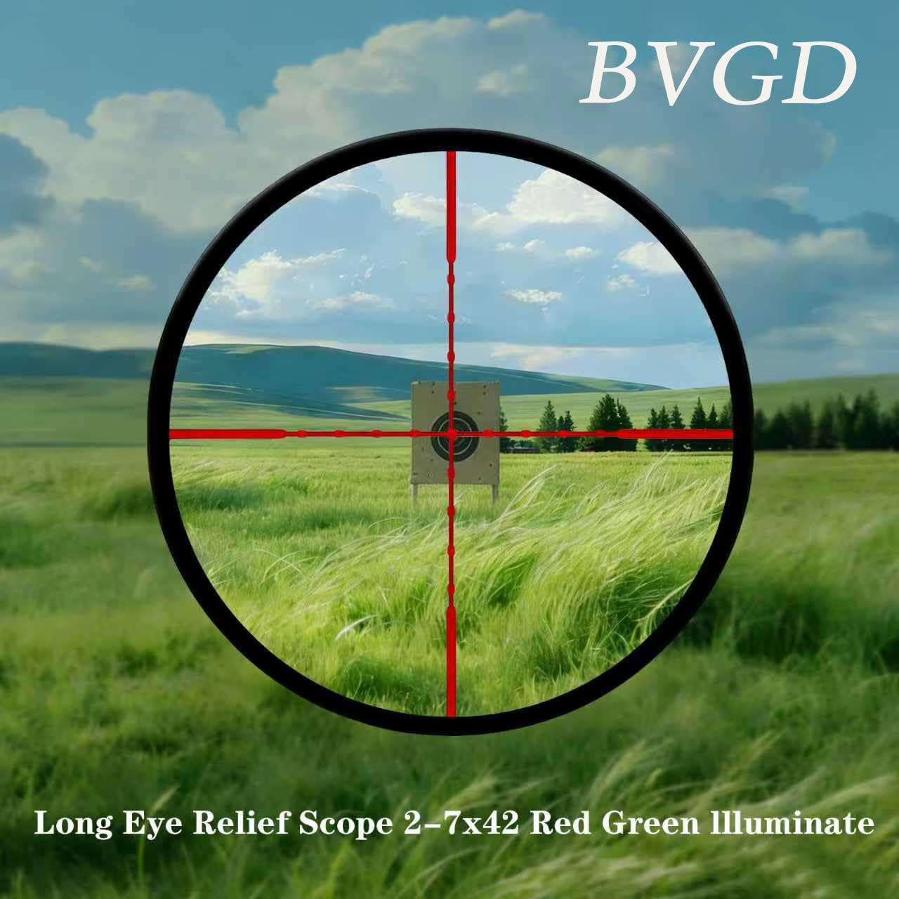 Amazon.com : BVGD Long Eye Relief 2-7x42 Rifle Scope | 30mm Tube