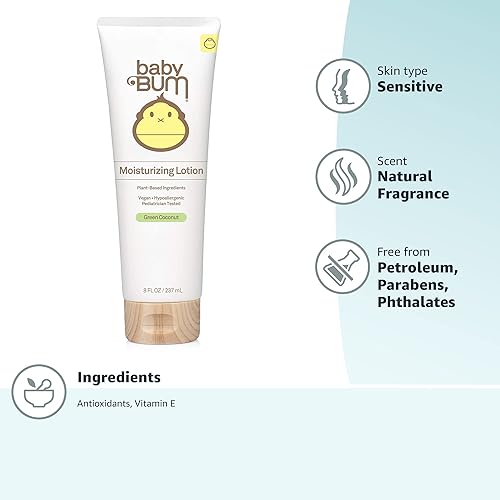 Miniatura 10 de Baby Bum Everyday Loción | Loción corporal hidratante para bebé para piel sensible con manteca de karité y cacao | Sin fragancia | Sin gluten y