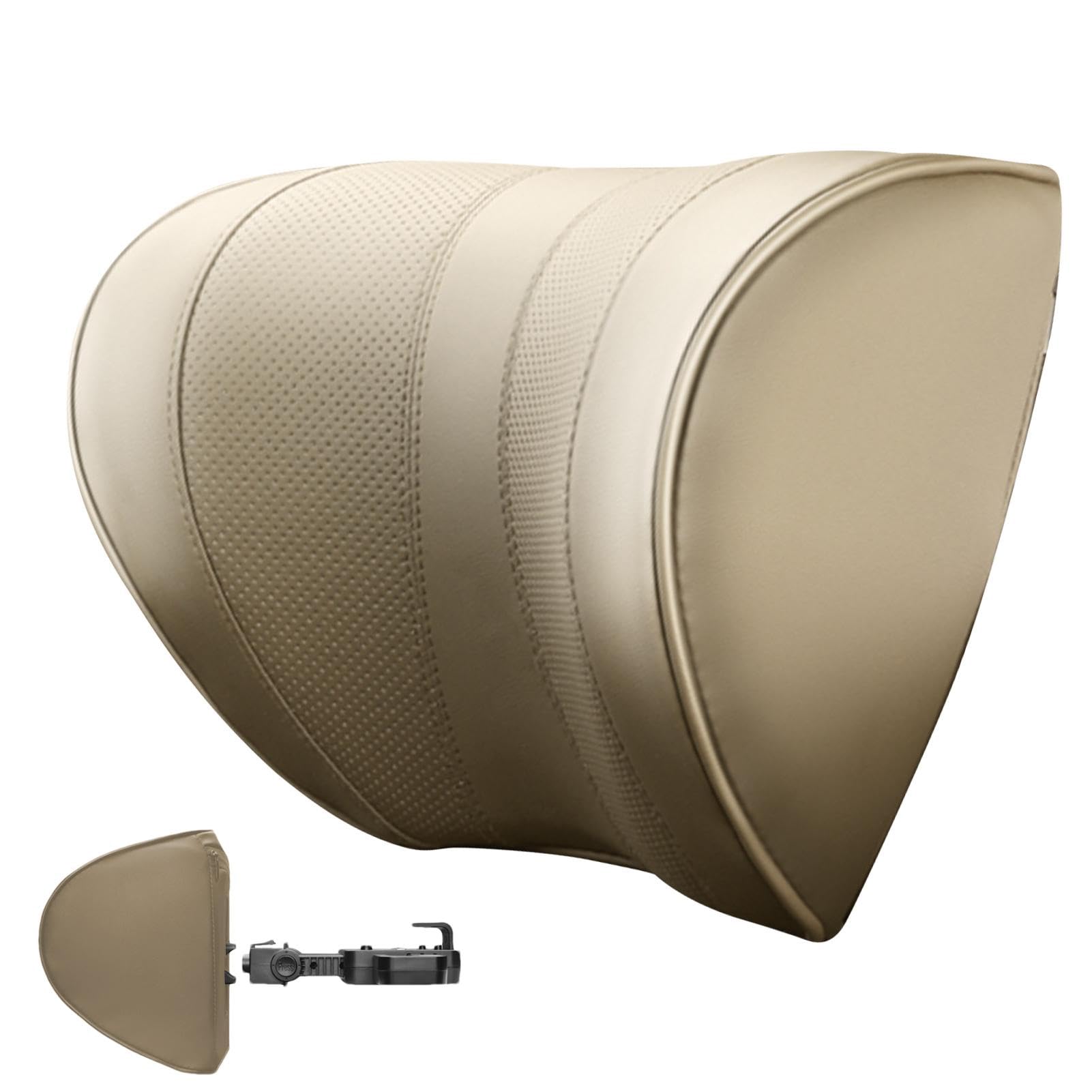 Cuscino per il collo 'auto, cuscino poggiatesta per auto, cuscino di supporto per il collo regolabile, morbido e traspirante, cuscino ergonomico per poggiatesta 'auto, comodo da viaggio | supporto per il collo regolabile, morbido e traspirante, cuscino er