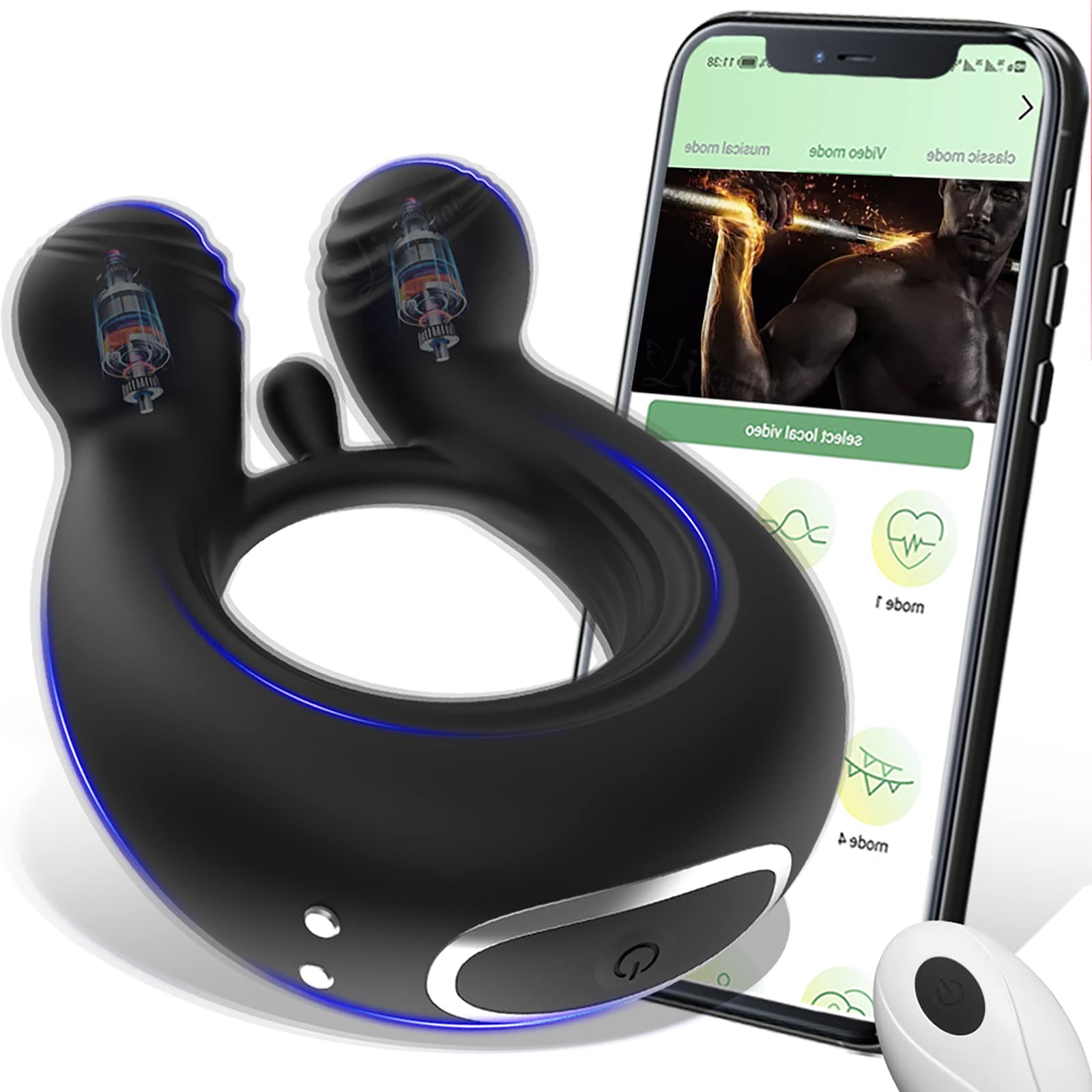 ZWFUN Penisring Vibrator mit APP Silikon Cockring für Penis ring Sex Toys  Hoden Stimulation Sex Toys Wasserdichter Hodenringe Paarvibrator Extreme  Bondage Sexspielzeug für Männer Paare (Schwarz-APP) : Amazon.de: Drogerie &  Körperpflege