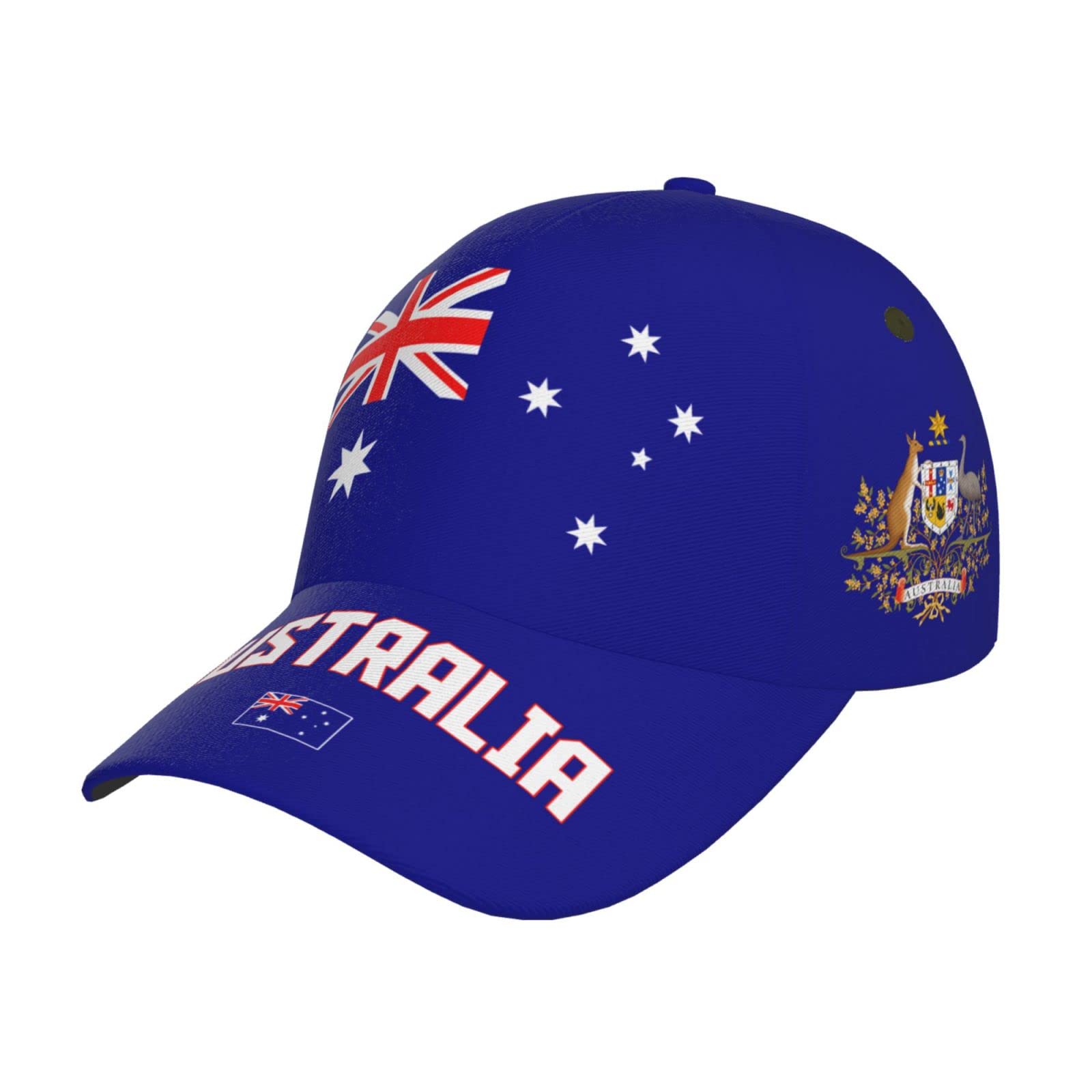 874 Men's 25 Denim Dad Hat Australia Flag Australian Dad Hat Fashion Trucker Hat Classic Baseball Cap For Running Cycling Camping