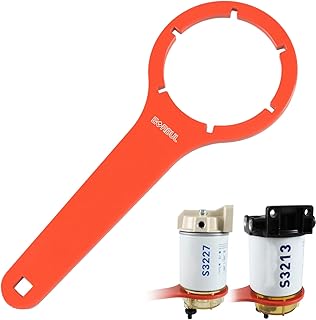 Fuel Filter Water Separator Water Collection Bowl Wrench Installation & Removal Tool Compatible with S3227 S3213 Water Separator for Marine Outboard Motor