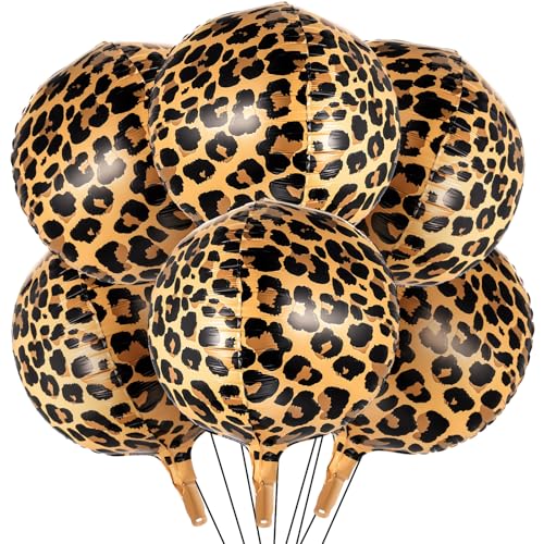 Leopard Print Foil Balloons