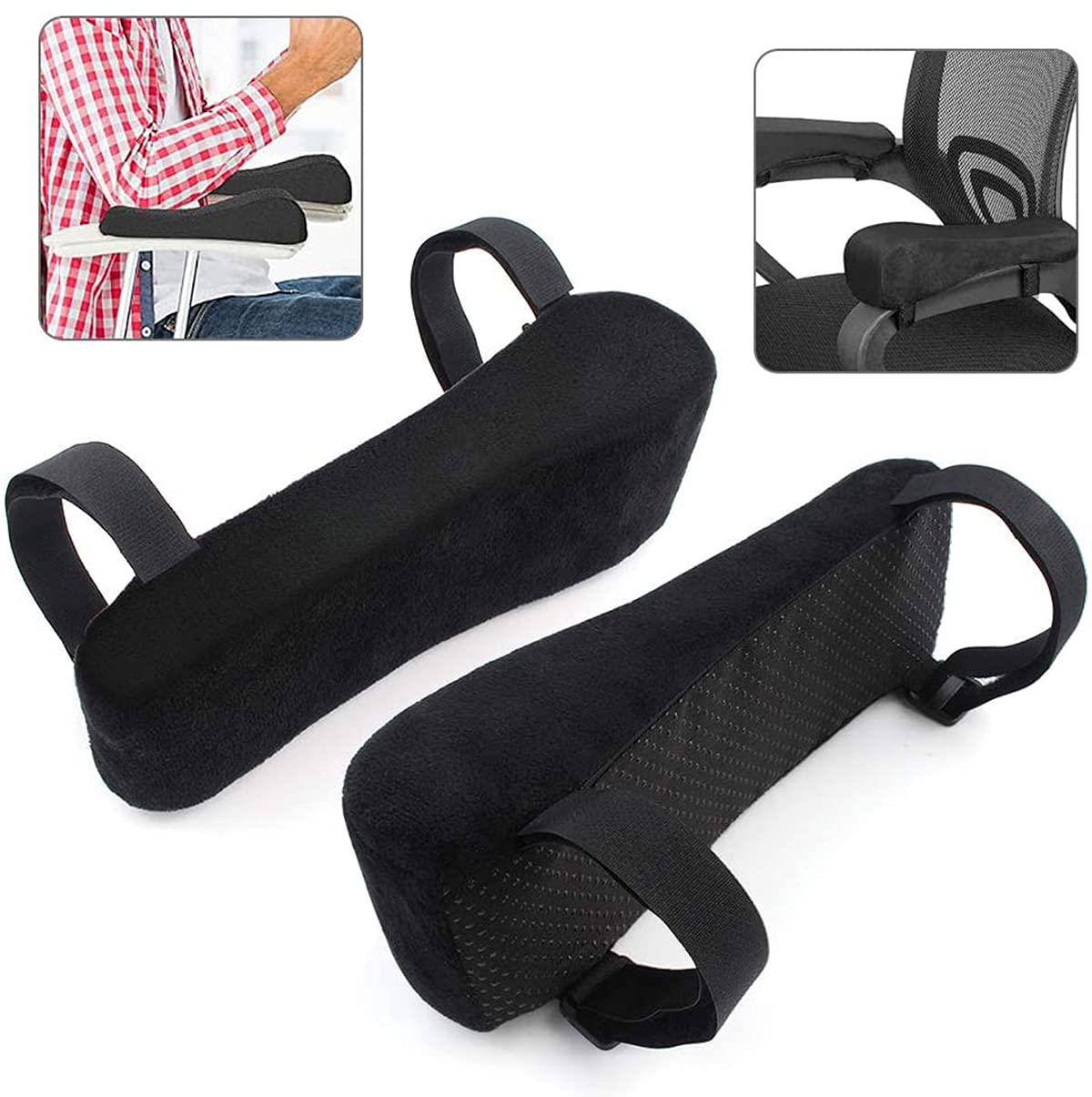 Buy Office Chair Armrest Pads, Memory Foam Comfortable Elbow Pillows by