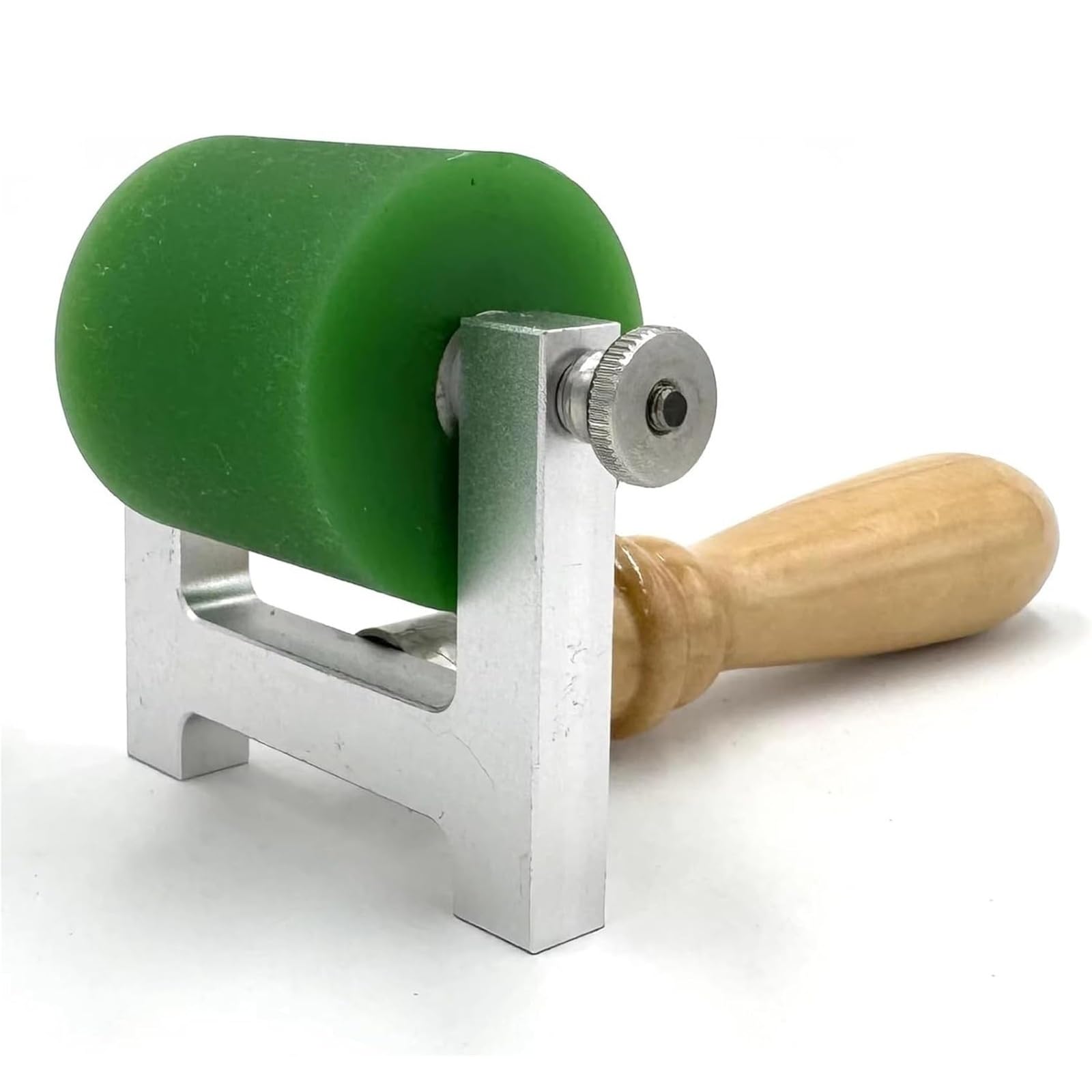 One Color Letterpress And Lithographic Printing Cylinders, Printmaking Brayer Rollers, With Wooden Handle, For Printmaking, Ink Printing, Gluing Application, Stamping(50Mm)
