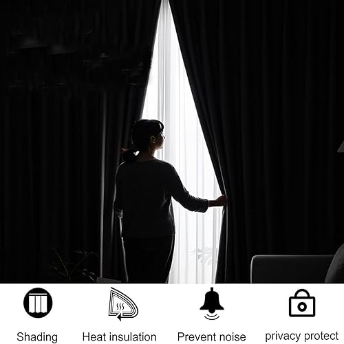 Miniatura 5 de Cortina de ventana de pared de castillo medieval de madera griega de mediados de siglo, cortinas opacas con estampado de estilo industrial retro, 2